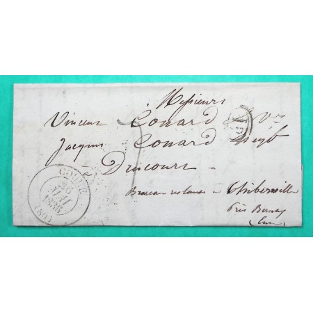 CAD TYPE 13 COUHE VIENNE POUR THIBERVILLE EURE 1836