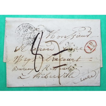 CAD TYPE 14 ST AMAND ROCHE SAVINE PUY DE DOME DECIME RURAL CUNLHAT TAXE MODIFIEE POUR THIBERVILLE EURE 1838