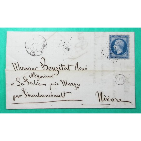 N°22 GC 3640 ST GERMAIN LEMBRON PUY DE DOME OR ORIGINE RURALE MINES DE CHARBONNIER POUR FOURCHAMBAULT NIEVRE 1863