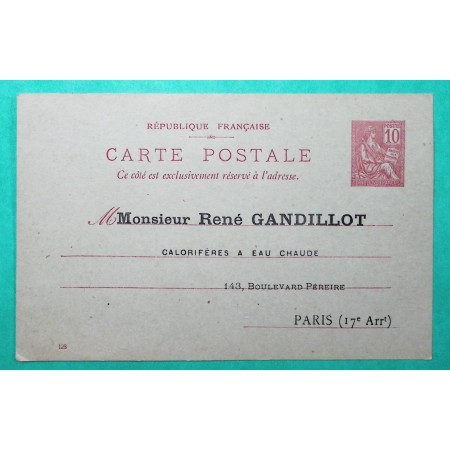 ENTIER 10C MOUCHON REPIQUE CALORIFERES A EAU CHAUDE GANDILLOT PARIS NEUF