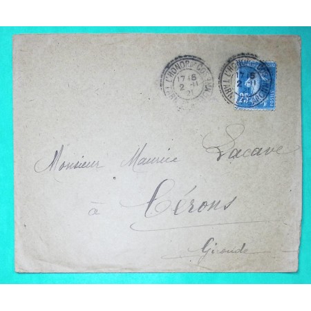 N°140 SEMEUSE CAD FB84 L'HONOR DE COS TARN ET GARONNE POUR CERONS GIRONDE 1921