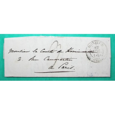 CAD TYPE 13 MONTECH TARN ET GARONNE DEPART PERIGNON ? POUR PARIS 1840
