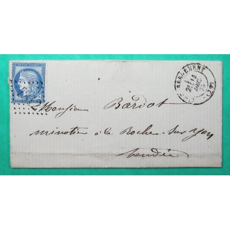 N°60C GC 4812 L'HERBERGEMENT VENDEE BUREAU SUPPLEMENTAIRE POUR LA ROCHE SUR YON 1875