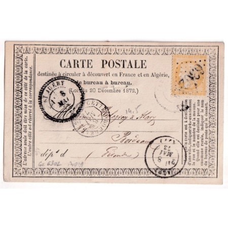 N°59 GC 6302 ST JUERY TARN CAD TYPE 24 POUR BORDEAUX CARTE PRECURSEUR