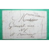 MARQUE 30 CASTEL SARRASIN HAUTE GARONNE TARN ET GARONNE POUR BORDEAUX GIRONDE 47x10 1807 LETTRE COVER FRANCE