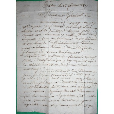 MARQUE 30 CASTEL SARRASIN HAUTE GARONNE TARN ET GARONNE POUR BORDEAUX GIRONDE 47x10 1807 LETTRE COVER FRANCE