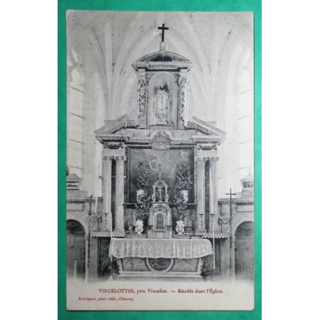 N°111 BLANC CARTE POSTALE VINCELLES YONNE BOITE RURALE A VINCELOTTES TAXE ANNULEE POUR PARIS LETTRE COVER FRANCE