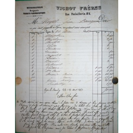 N°14 VARIETE POSTFS PC 1818 LYON RHONE POUR BOURGOIN JALLIEU ISERE 1860 LETTRE COVER FRANCE