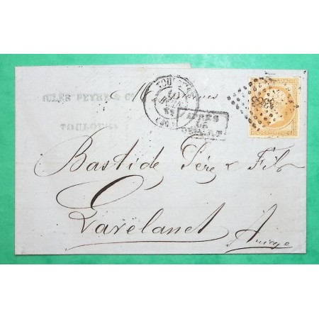 N°16 PC 3383 TOULOUSE HAUTE GARONNE + APRES LE DEPART POUR LAVELANET ARIEGE + AMBULANT BORDEAUX A CETTE NUIT IND 9 1862