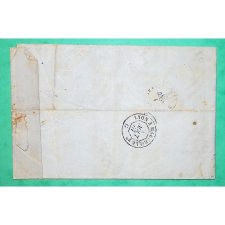 N°22 VARIETE PIQUAGE A CHEVAL GC 4317 VOIRON ISERE BELLE FACTURE POUR BOUGE CHAMBALUD 1867 LETTRE COVER FRANCE