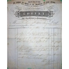 N°22 VARIETE PIQUAGE A CHEVAL GC 4317 VOIRON ISERE BELLE FACTURE POUR BOUGE CHAMBALUD 1867 LETTRE COVER FRANCE