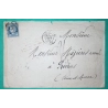 N°60 GC 5023 CONSTANTINE ALGERIE AFFRANCHISSEMENT INSUFFISANT TAXE MANUSCRITE 35 POUR PROVINS SEINE ET MARNE 1873 FRANCE