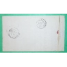 N°60C CAD PARIS LA GARE D'IVRY POUR SURGERES CHARENTE INFERIEURE 1874 COVER FRANCE
