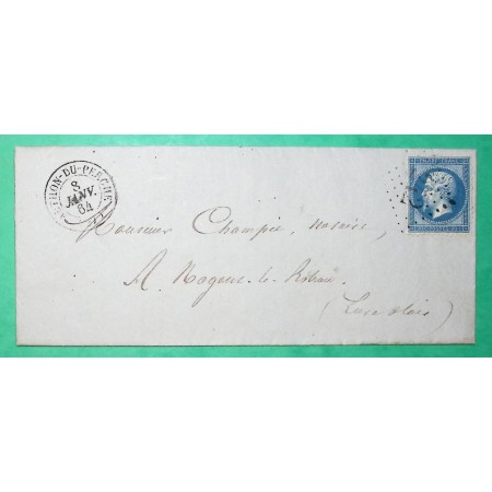 N°22 GC 242 AUTHON DU PERCHE EURE ET LOIR POUR NOGENT LE ROTROU 1864 LETTRE COVER FRANCE