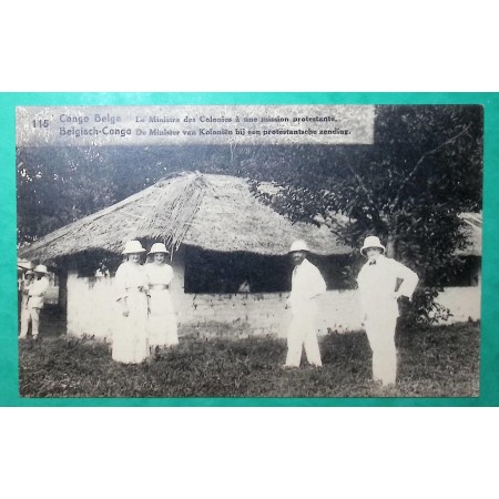 ENTIER 30C CONGO BELGE BELGISCH CONGO MINISTRE DES COLONIES A UNE MISSION PROTESTANTE COVER