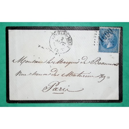 N°22 GC 1699 LE GRAND SERRE DROME POUR PARIS LETTRE COVER FRANCE