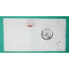CAD TYPE 15 SEINE PORT SEINE ET MARNE TAXE TAMPON 2 POUR SENS YONNE 1850 LETTRE COVER FRANCE