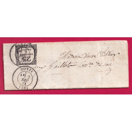 TIMBRE TAXE N°5 CAD TYPE 17 DONZY NIEVRE POUR DONZY LETTRE