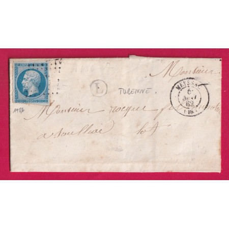 N°14 PC 1986 MEYSSAC CORREZE BOITE RURALE L TURENNE POUR SOUILLAC LOT 1862 LETTRE