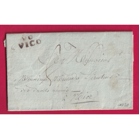MARQUE 90 VICO CORSE 1810 POUR NICE ALPES MARITIMES INDICE 20 LETTRE