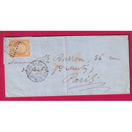 N°13 TTB PARIS POTHION 1520 BUREAU D POUR PARIS LETTRE