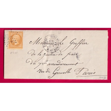 N°21 PARIS ETOILE 27 R ST DOMques GR. CAILL POUR PARIS INDICE 16 LETTRE