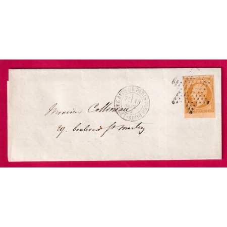 N°13 BORD DE FEUILLE PARIS LETTRE FFRANCH PARIS POUR PARIS ETOILE PLEINE  POUR PARIS LETTRE