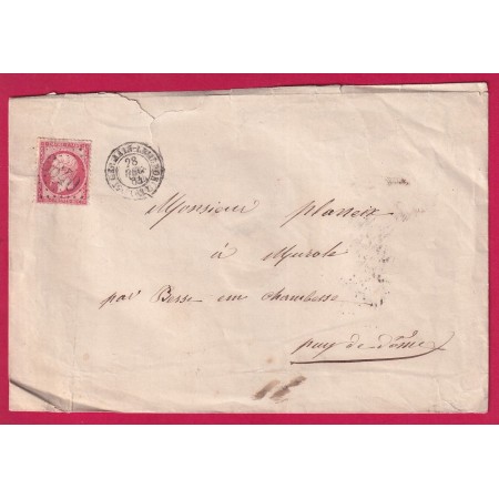 N°24 GC 3640 ST GERMAIN LEMBRON PUY DE DOME POUR BESSE SUR CHAMBESSE LETTRE
