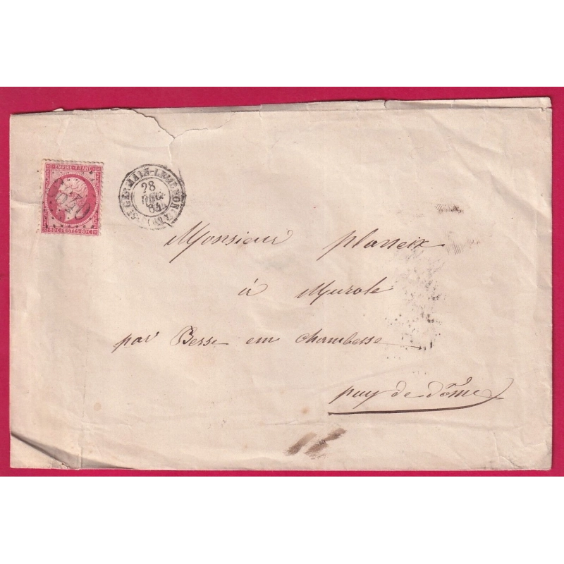 N°24 GC 3640 ST GERMAIN LEMBRON PUY DE DOME POUR BESSE SUR CHAMBESSE LETTRE