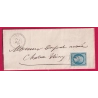 N°22 GC 1068 COINCY AISNE CAD TYPE 22 POUR CHATEAU THIERRY LETTRE
