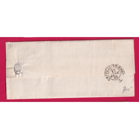 N°22 GC 1068 COINCY AISNE CAD TYPE 22 POUR CHATEAU THIERRY LETTRE