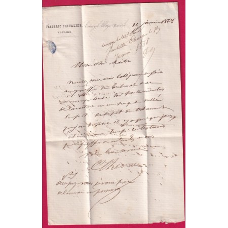 N°22 GC 1068 COINCY AISNE CAD TYPE 22 POUR CHATEAU THIERRY LETTRE