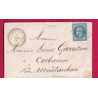 N°29 GC 4725 MONSEMPRON LIBOS LOT ET GARONNE POUR MONTAUBAN TARN ET GARONNE CAD TYPE 22 LETTRE