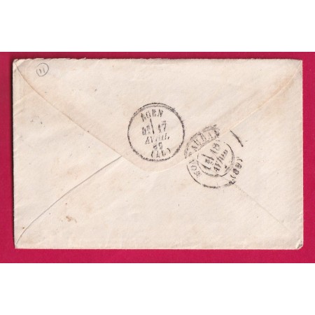 N°29 GC 4725 MONSEMPRON LIBOS LOT ET GARONNE POUR MONTAUBAN TARN ET GARONNE CAD TYPE 22 LETTRE