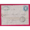 N°60 GC 1721 GRIGNAN DROME OR CHAMARET POUR LYON LETTRE