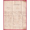 MARQUE VIRE CALVADOS EN ROUGE 1751 LENAIN N°1A INDICE 15 POUR PARIS LETTRE