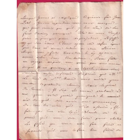 MARQUE VIRE CALVADOS EN ROUGE 1751 LENAIN N°1A INDICE 15 POUR PARIS LETTRE