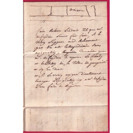 MARQUE VIRE CALVADOS EN ROUGE 1751 LENAIN N°1A INDICE 15 POUR PARIS LETTRE
