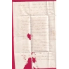 N°14 PC 2491 PONT AUDEMER EURE BOITE RURALE F BOURNEVILLE POUR HONFLEUR CALVADOS 1858 LETTRE