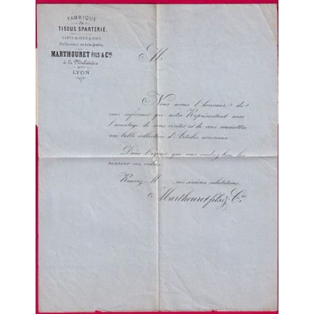 N°51 CAD LYON RHONE SUR IMPRIME ETRANGERS COLMAR HAUT RHIN ALSACE LORRAINE ALLEMAGNE LETTRE LETTRE