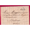 MARQUE BUREAU DU CARROUSEL PARIS 1830 AU VERSO POUR TOULOUSE HAUTE GARONNE RARE LETTRE