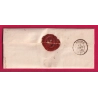 CAD TYPE 15 SAUMUR MAINE ET LOIRE 1850 BOITE RURALE N COUDRAY POUR ANGERS LETTRE