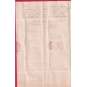CAD TYPE 15 SAUMUR MAINE ET LOIRE 1850 BOITE RURALE N COUDRAY POUR ANGERS LETTRE
