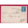N°22 PARIS ETOILE 10 PETITE RUE DU BAC AVEC TIRETS POUR ST COME DE VAIR SARTHE INDICE 18 LETTRE