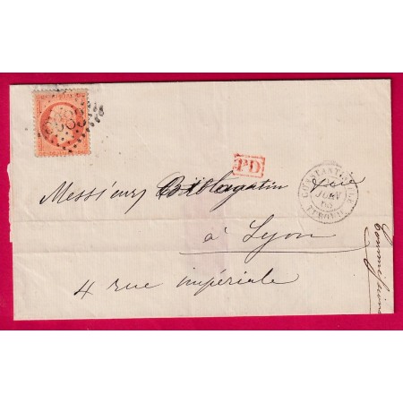 N°23 GC 5083 CONSTANTINOPLE TURQUIE BFE POUR LYON RHONE LETTRE