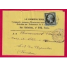N°19 CAD PARIS PL DE LA BOURSE POUR CARPENTRAS VAUCLUSE 1867 BANDE DE JOURNAL COMPLETE LETTRE