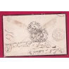 N°21 PAIRE GC 1495 LA FERTE MILON AISNE POUR PARIS LA CHAPELLE ST DENIS CACHET FACTEUR AU DOS LETTRE