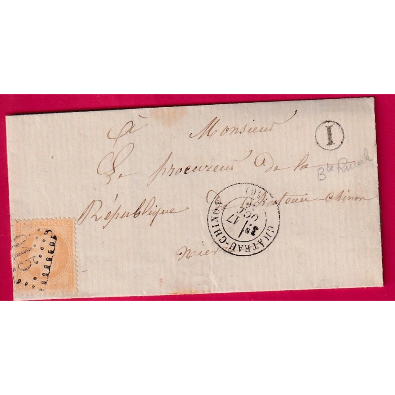 N°28 GC 915 CHATEAU CHINON NIEVRE BOITE RURALE I LETTRE