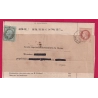 MIXTE N°21 26 CAD TYPE 15 LYON LES TERREAUX TARIF A 3C BANDE DE JOURNAL POUR LYON LETTRE