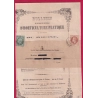 MIXTE N°21 26 CAD TYPE 15 LYON LES TERREAUX TARIF A 3C BANDE DE JOURNAL POUR LYON LETTRE